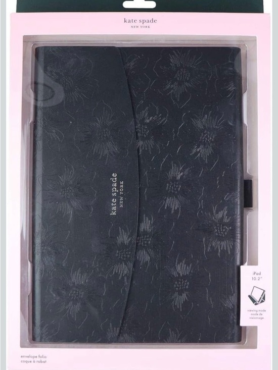 kate spade Other - kate spade Black Floral Embossed Envelope Folio IPAD 10.2 Case